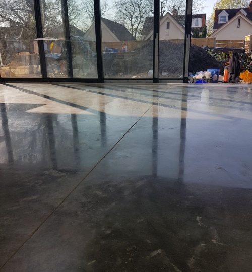 Kitchen Dining Polished concrete floor-10