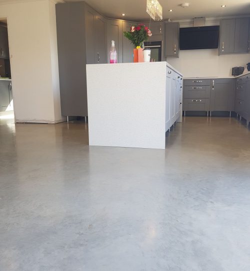 Kitchen Dining Polished concrete floor-19