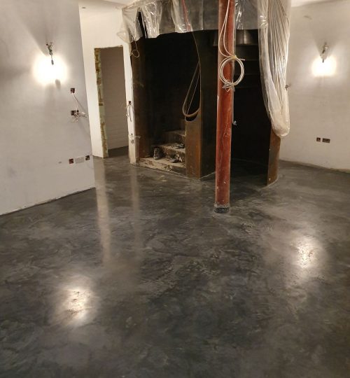 Kitchen Dining Polished concrete floor-36