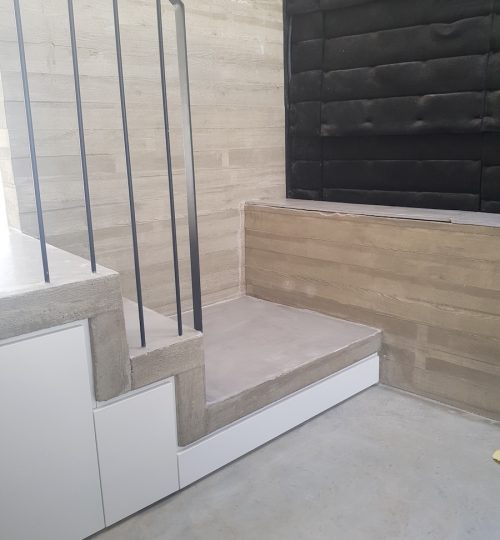 Microcement stairs